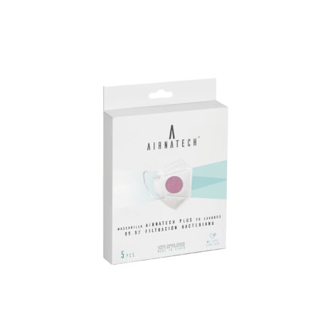 Pack 5 unidades Mascarilla Airnatech 20 lavados Rosa Palo - Imagen 3