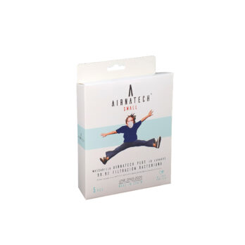 Pack 5 unidades Mascarilla Airnatech 20 lavados Azul marino talla Niños TALLA S
