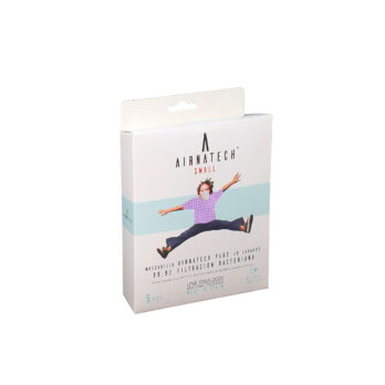 Pack 5 unidades Mascarilla Airnatech 20 lavados Malva talla Niños TALLA S