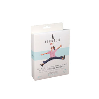 Pack 5 unidades Mascarilla Airnatech 20 lavados Rosa Palo talla niños TALLA S