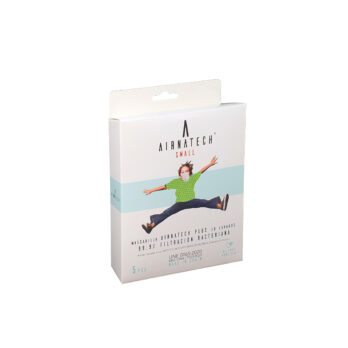 Pack 5 unidades Mascarilla Airnatech 20 lavados verde pistacho talla niños TALLA S