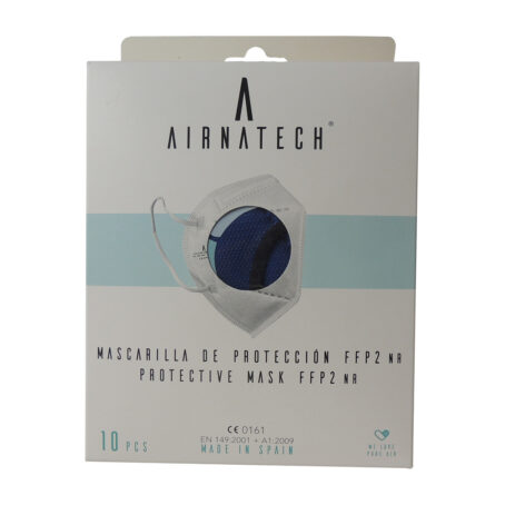 Pack 10 uds Mascarillas Airnatech FFP2 Azul Marino - Imagen 3
