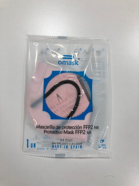 Pack mascarillas FFP2  Omask  Rosa talla  XS - Imagen 3