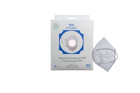 Pack mascarillas FFP2  Omask Blanca  talla  XS - Imagen 2